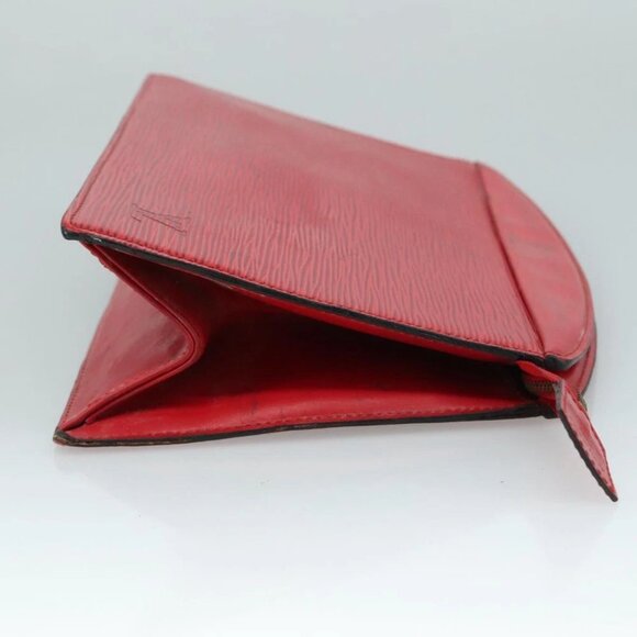 LOUIS VUITTON Epi Trousse Crete Clutch Bag Red M48407 LV Auth 108169 - Picture 11 of 16
